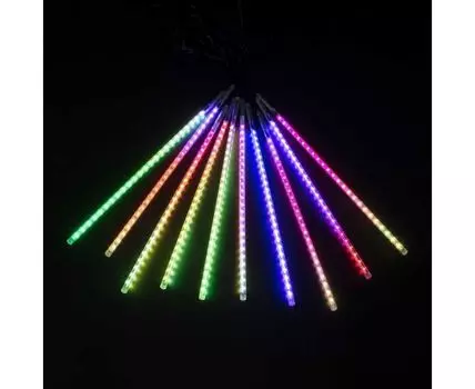 Гирлянда LTC Тающие Сосульки 10шт по 50см, 24В, 600 Разноцветных Светодиодов