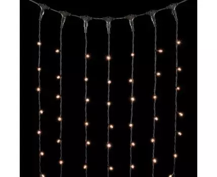 Гирлянда LTC Занавес 2 x 3 м Экстра Тепло-Белый 220В, 600 LED