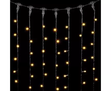Гирлянда LTC Занавес с Колпачком 1 x 6 м Шампань, 600 LED
