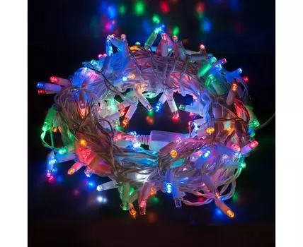 Гирлянда нить 200 LED, 20м, разноцветный, мерцание