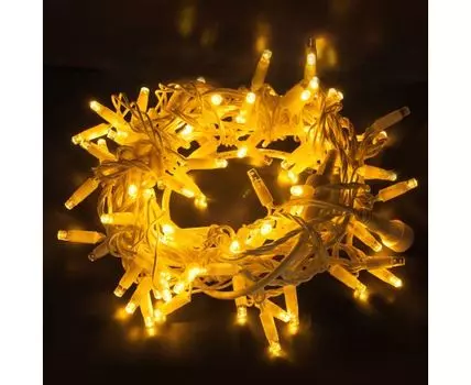 Гирлянда нить 200 LED, 20м, теплый белый