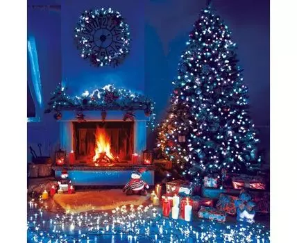 Гирлянда нить 5 м IP20 400-001 голубой