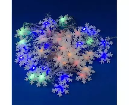 Гирлянда с насадками Uniel Снежинки 07936