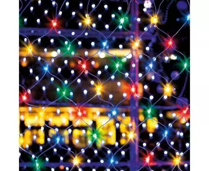 Гирлянда сеть 100 LED, 1,5м, разноцветный