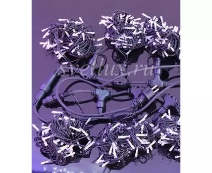 Гирлянда Занавес 2 x 2 м Разноцветный 220В, 400 LED, Провод Прозрачный ПВХ, IP54