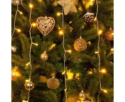 Гирлянда Занавес теплый белый 2*3м IP20 200-002