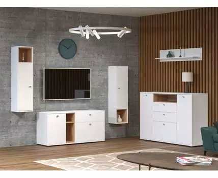 Гостиная Бель (Отдельно стоящие элементы, Белый)