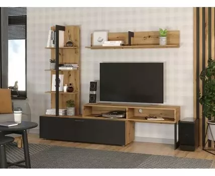 Гостиная Джуно (174, 42, Прямые, Черный, 2 метра)