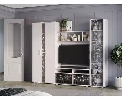 Гостиная Флоренция шкаф и витрина