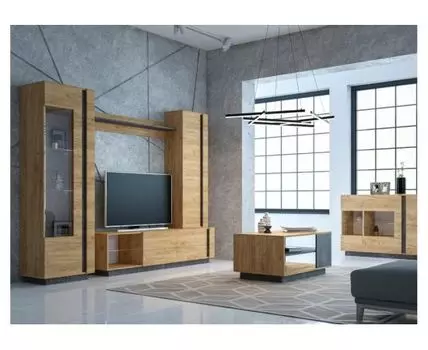 Готовые гостиные Арчи дуб золотой craft / камень темный U3705 комплектация 1