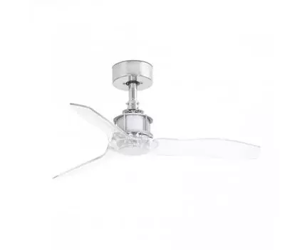 Хромированный потолочный вентилятор JUST FAN XS прозрачный 910mm