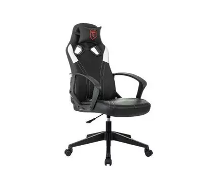 Игровое кресло Зомби 50 (114 / 126, 65, Регулируемые по высоте, Черно-белый, 57)