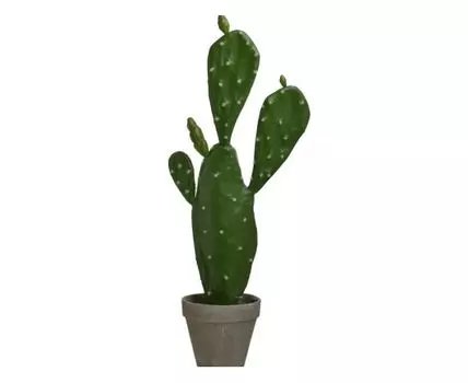 Искусственный цветок в кашпо - кактус