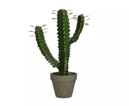 Искусственный цветок в кашпо - кактус