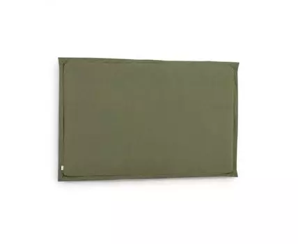 Изголовье из льняной ткани зеленого цвета Tanit со съемным чехлом 186 x 106 см