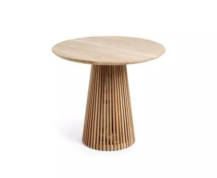 Jeanette Круглый стол из массива тикового дерева 90 см