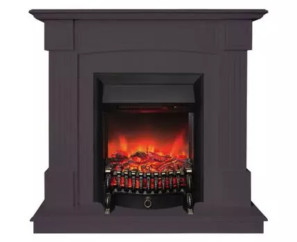 Электрокамин Andrea STD GR с очагом Fobos Lux Black RC