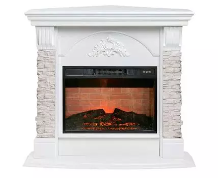 Электрокамин Athena Corner GR с очагом Irvine 24