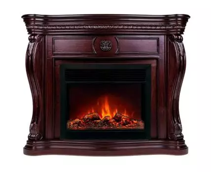 Электрокамин Barcelona 33 AO с очагом Moonblaze Deluxe Black