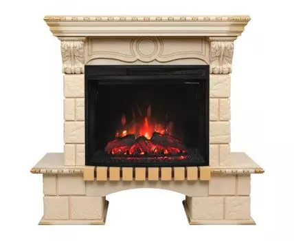 Электрокамин Bolero 25/25,5 WT с очагом Evrika 25,5