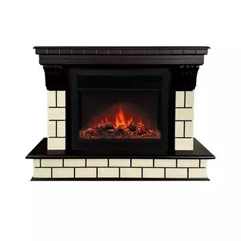 Электрокамин Castle 26 AO с очагом Moonblaze Deluxe Black