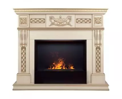 Электрокамин Corsica Lux 25,5/26 WT с очагом 3D Cassette 630 Black Panel