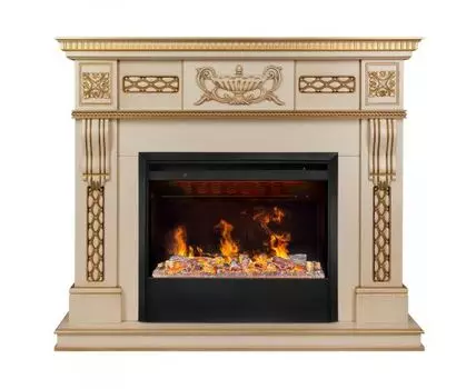 Электрокамин Corsica Lux 25,5/26 WT с очагом 3D Helios 26 SBG