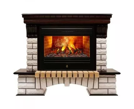 Электрокамин Country 26 AO с очагом 3D Novara