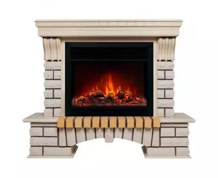 Электрокамин Country 26 WT с очагом Moonblaze Deluxe Black