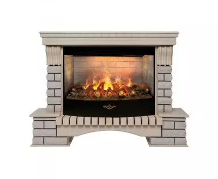 Электрокамин Country 33/33W WT с очагом 3D Firestar 33