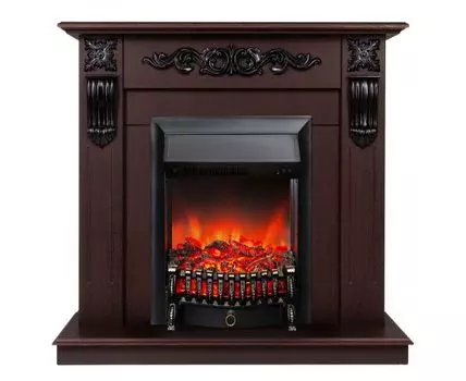 Электрокамин Dominica DN с очагом Fobos Lux Black