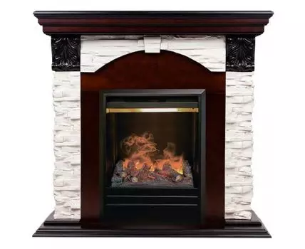 Электрокамин Dublin Lux AO с очагом 3D Olympic