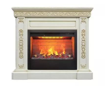 Электрокамин Ekaterina 26 WT с очагом 3D Helios 26