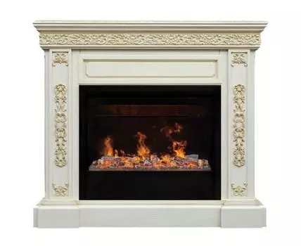 Электрокамин Ekaterina 26 WT с очагом 3D Helios 26 SBG