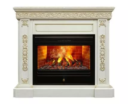 Электрокамин Ekaterina 26 WT с очагом 3D Novara