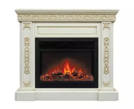 Электрокамин Ekaterina 26 WT с очагом Moonblaze Deluxe Black