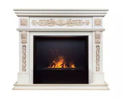 Электрокамин Estella 25,5/26 WT с очагом 3D Cassette 630 Black Panel