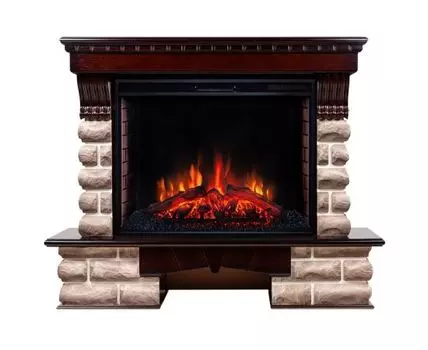 Электрокамин Kansas 33/33W AO с очагом Epsilon 33