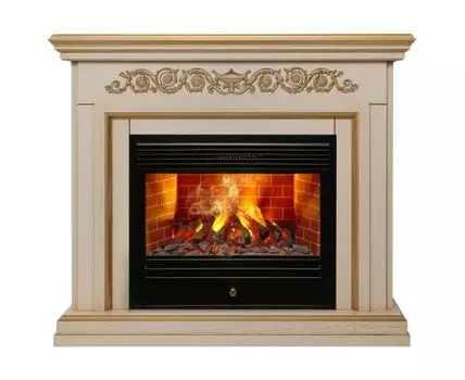 Электрокамин Leticia 26 WT-619G с очагом 3D Novara