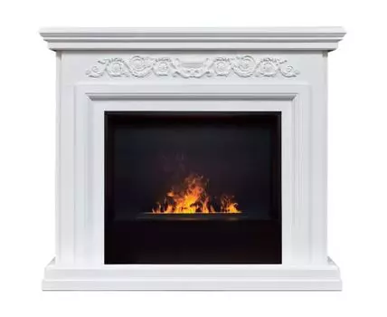 Электрокамин Leticia 26 WT с очагом 3D Cassette 630 Black Panel