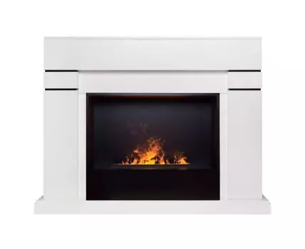 Электрокамин Lindelse 26 WT с очагом 3D Cassette 630 Black Panel