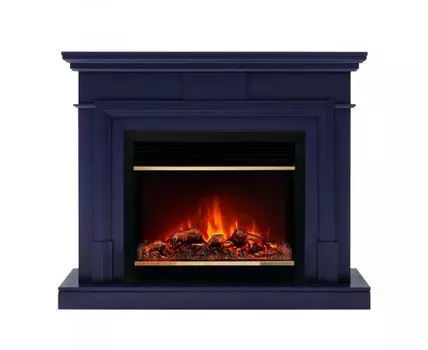 Электрокамин Marco 25.5/26 NB с очагом Moonblaze Deluxe Brass