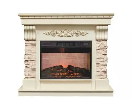 Электрокамин Marseilles Luxe 24 WT с очагом Irvine 24