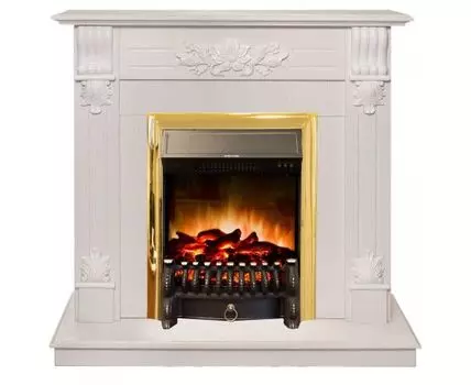 Электрокамин Ottawa WT с очагом Fobos Lux Brass