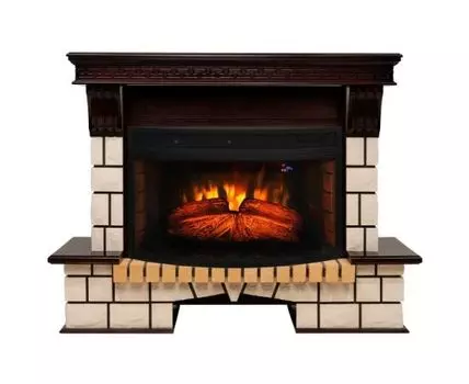 Электрокамин RealFlame Stone 33W AO с очагом Firespace 33W