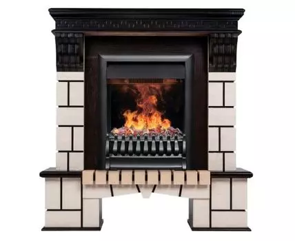 Электрокамин RealFlame Stone AO с очагом 3D Oregan