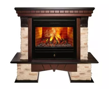 Электрокамин Rockland 26 AO с очагом 3D Novara