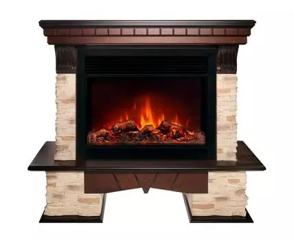 Электрокамин Rockland 26 AO с очагом Moonblaze Deluxe Black