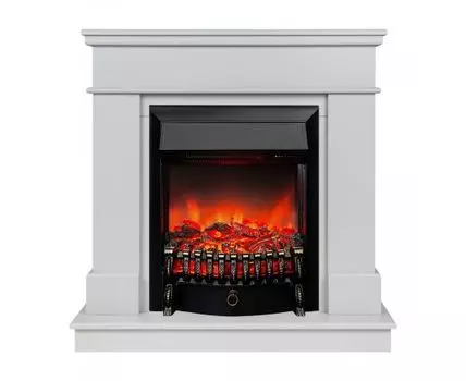 Электрокамин Selena STD GR с очагом Fobos Lux Black RC