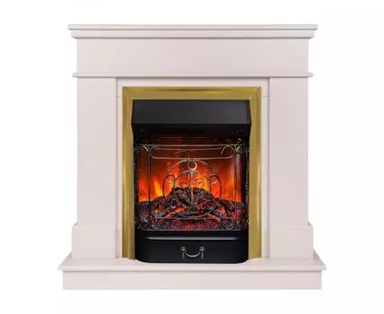 Электрокамин Selena STD PN с очагом Majestic Lux Brass